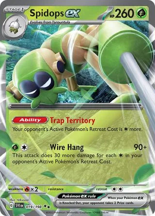 Spidops ex 019 Prize Pack Series Three Pokémon card