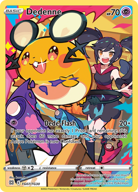 Dedenne TG07 Brilliant Stars Trainer Gallery Pokémon card