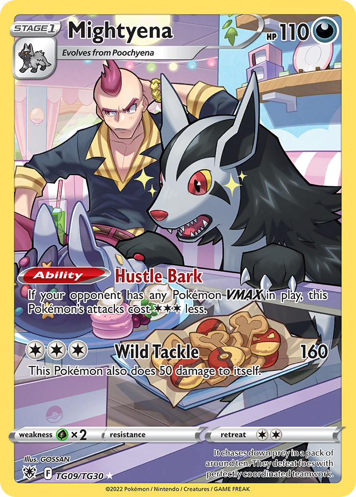 Mightyena TG09 Astral Radiance Trainer Gallery Pokémon card
