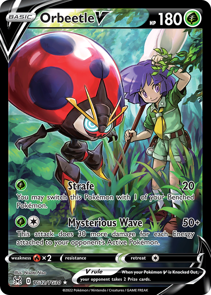 Orbeetle V TG12 Lost Origin Trainer Gallery Pokémon card
