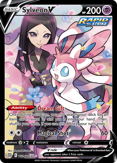 Sylveon V TG14 Brilliant Stars Trainer Gallery Pokémon card