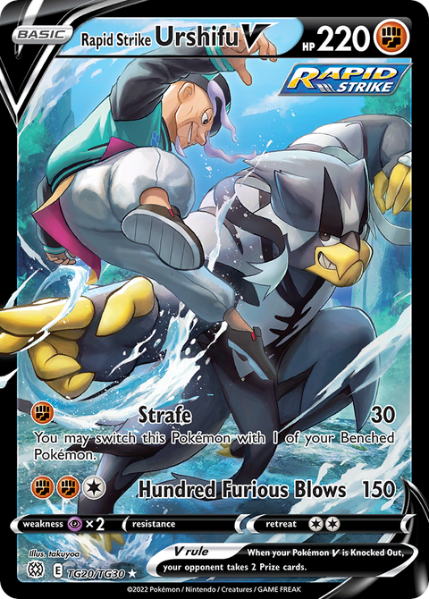 Rapid Strike Urshifu V TG20 Brilliant Stars Trainer Gallery Pokémon card