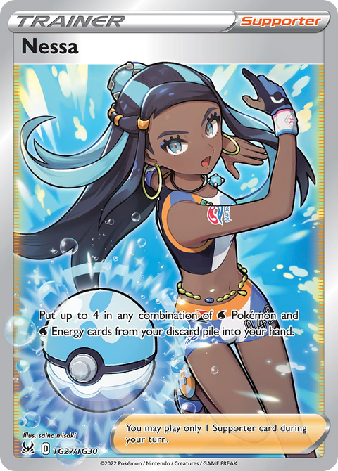 Nessa TG27 Lost Origin Trainer Gallery Pokémon card
