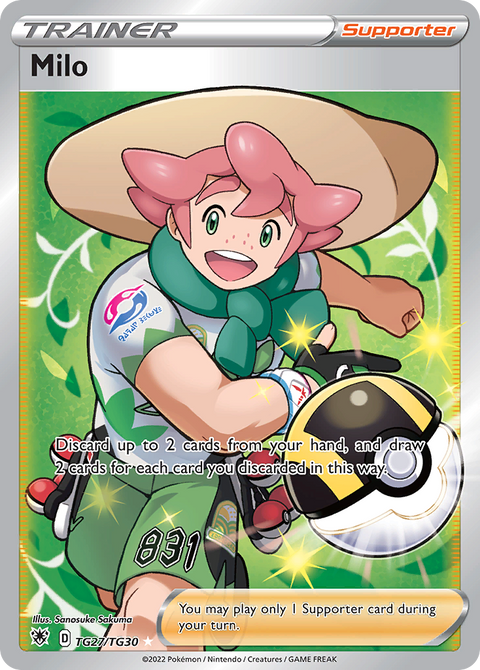 Milo TG27 Astral Radiance Trainer Gallery Pokémon card