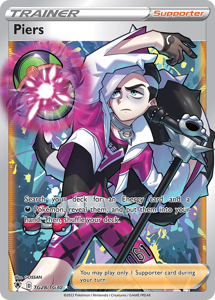 Piers TG28 Astral Radiance Trainer Gallery Pokémon card