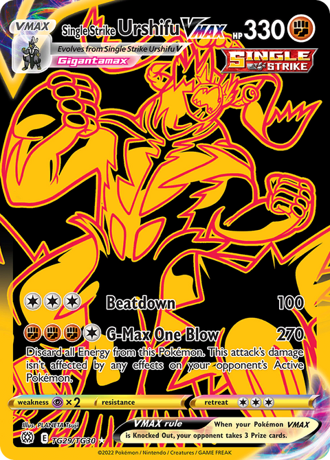 Single Strike Urshifu VMAX TG29 Brilliant Stars Trainer Gallery Pokémon card