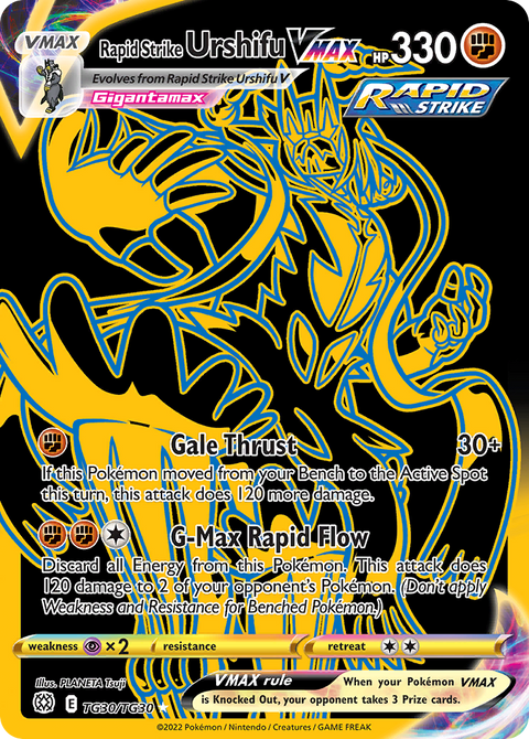 Rapid Strike Urshifu VMAX TG30 Brilliant Stars Trainer Gallery Pokémon card