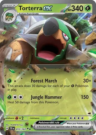 Torterra ex 012 Prize Pack Series Five Pokémon card