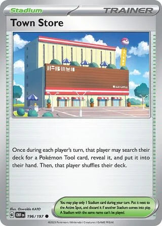 Town Store 196 Prize Pack Series Six Pokémon card
