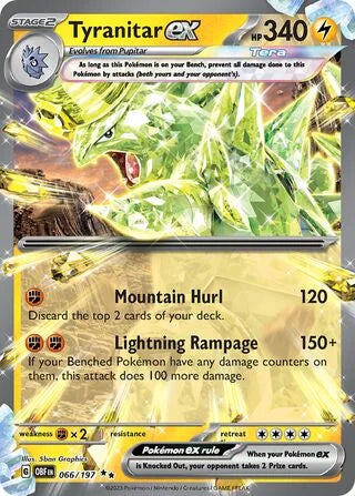 Tyranitar ex 066 Prize Pack Series Four Pokémon card