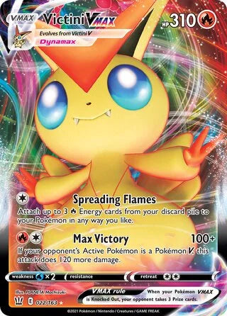 Victini VMAX 022 Prize Pack Series One Pokémon card