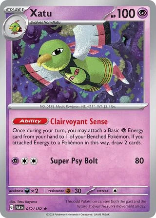 Xatu 072 Prize Pack Series Five Pokémon card