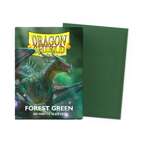 Dragon Shield Matte Sleeves - Forest Green (100 Pack)