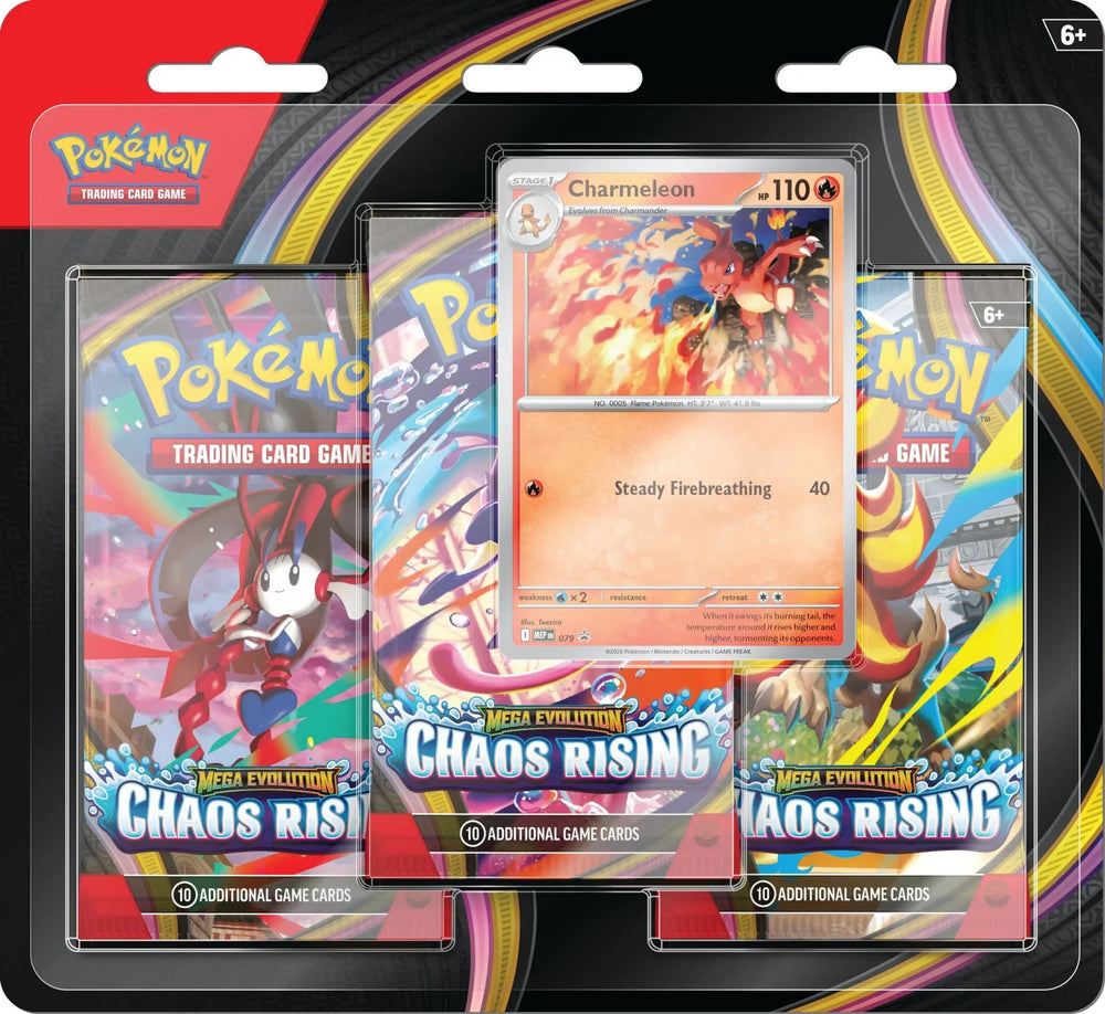 Pokemon TCG: Chaos Rising - 3 Pack Blister - Charmeleon
