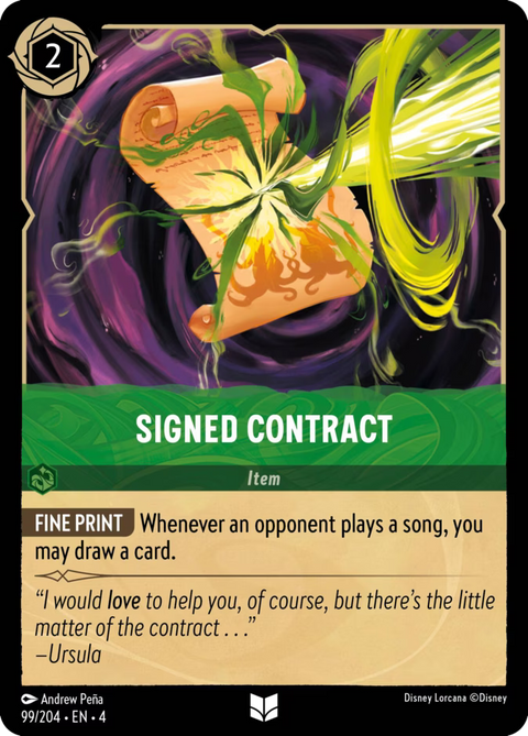 Signed Contract - 99 - Ursula's Return