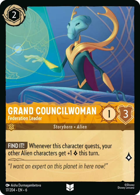 Grand Councilwoman - Federation Leader - 17 - Azurite Sea