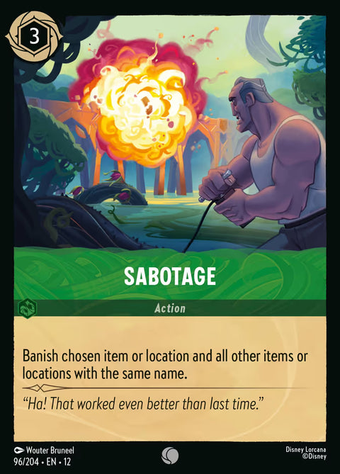 Sabotage - 96 - Wilds Unknown