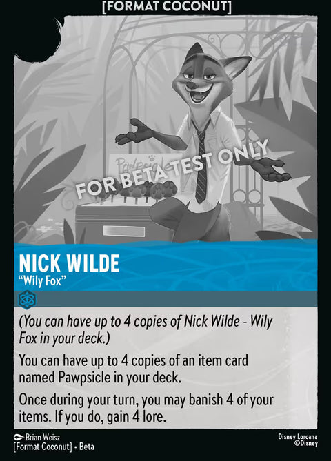 Nick Wilde - "Wily Fox" - 9 - Format Coconut