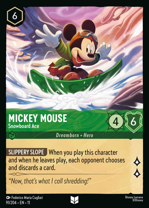 Mickey Mouse - Snowboard Ace - 91 - Winterspell