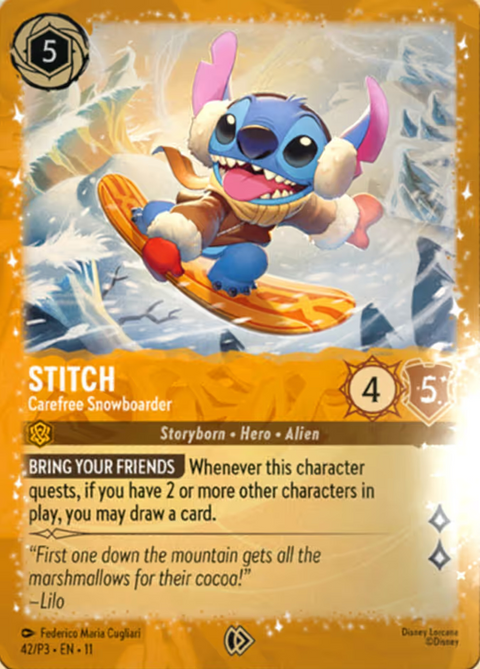 Stitch - Carefree Snowboarder - 42 - Promo Set 3