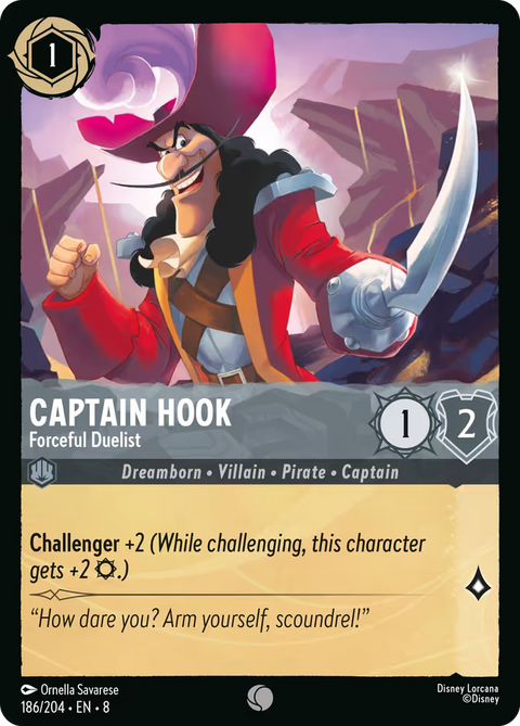 Captain Hook - Forceful Duelist - 186 - Reign of Jafar