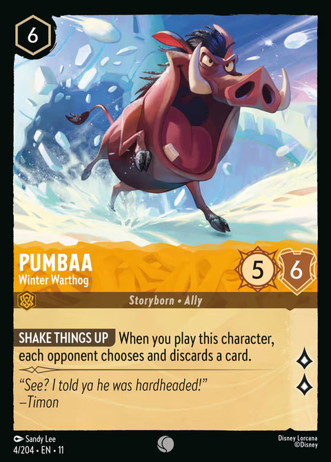 Pumbaa - Winter Warthog - 4 - Winterspell