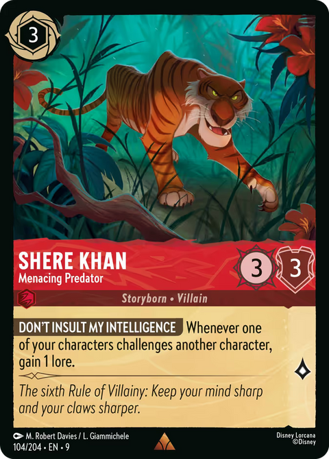 Shere Khan - Menacing Predator - 104 - Fabled