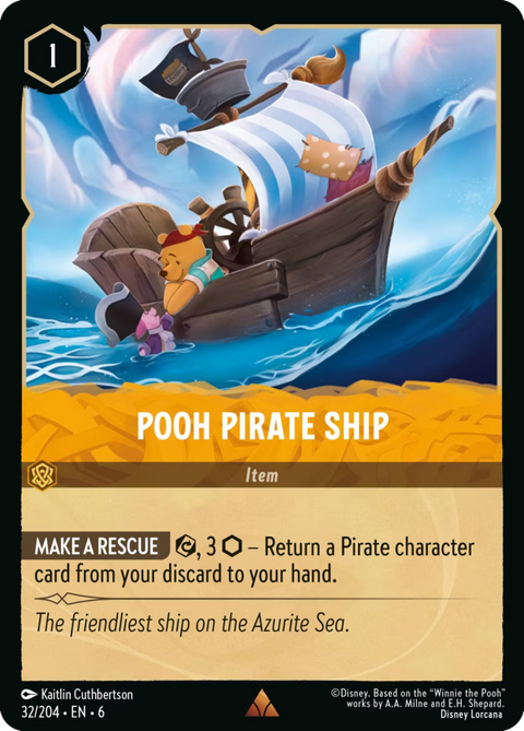 Pooh Pirate Ship - 32 - Azurite Sea