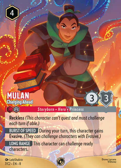 Mulan - Charging Ahead - 7 - Lorcana Challenge Year 3