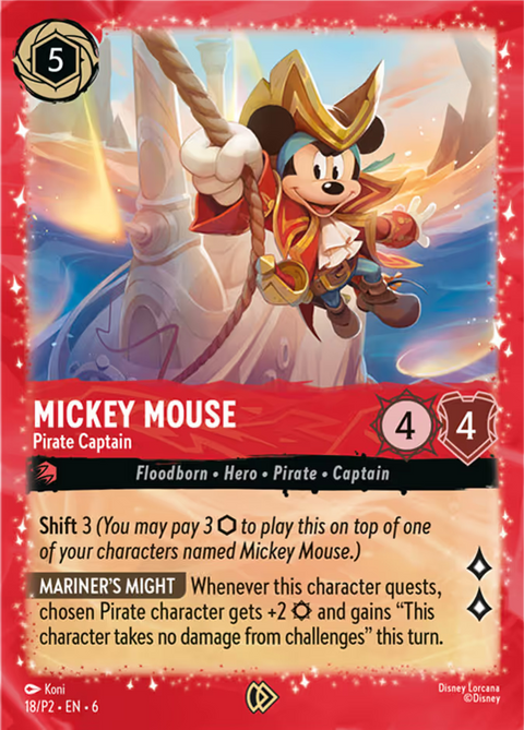 Mickey Mouse - Pirate Captain - 18 - Promo Set 2