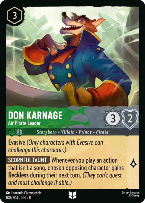Don Karnage - Air Pirate Leader - 108 - Reign of Jafar