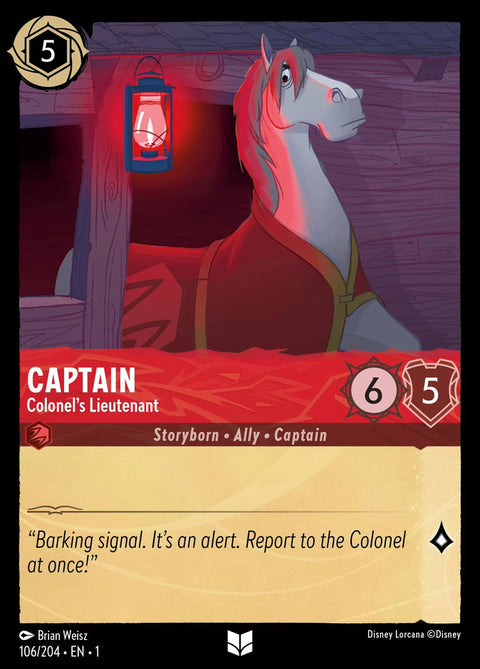 Captain - Colonel's Lieutenant - 106 - The First Chapter