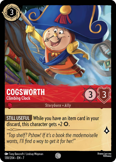 Cogsworth - Climbing Clock - 130 - Archazia's Island