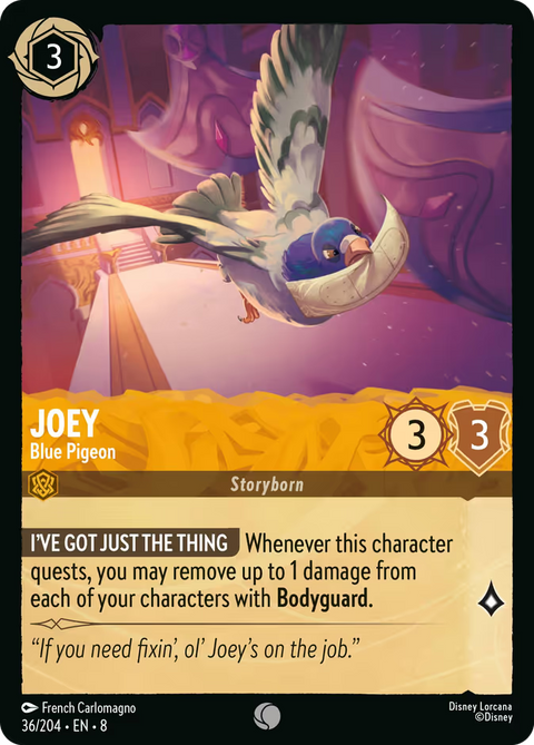 Joey - Blue Pigeon - 36 - Reign of Jafar
