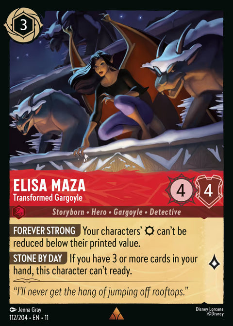 Elisa Maza - Transformed Gargoyle - 112 - Winterspell