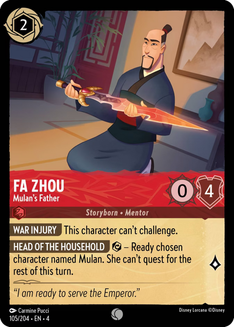 Fa Zhou - Mulan's Father - 105 - Ursula's Return