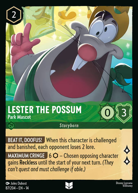 Lester the Possum - Park Mascot - 87 - Hyperia City