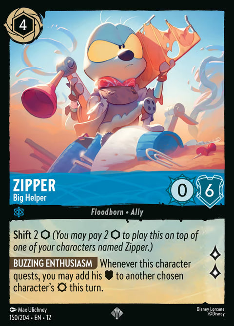 Zipper - Big Helper - 150 - Wilds Unknown