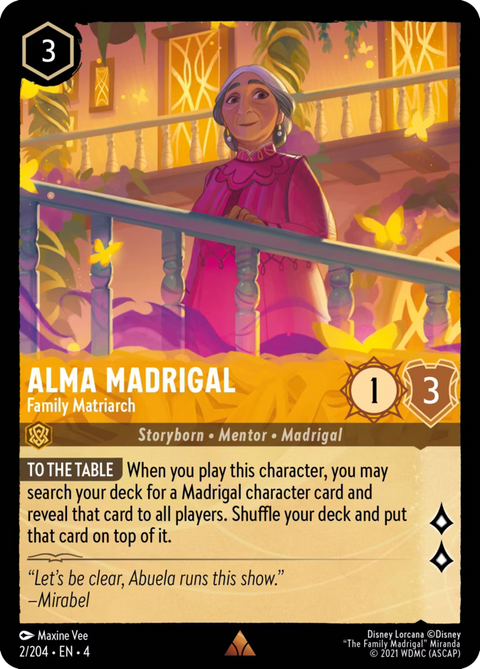 Alma Madrigal - Family Matriarch - 2 - Ursula's Return