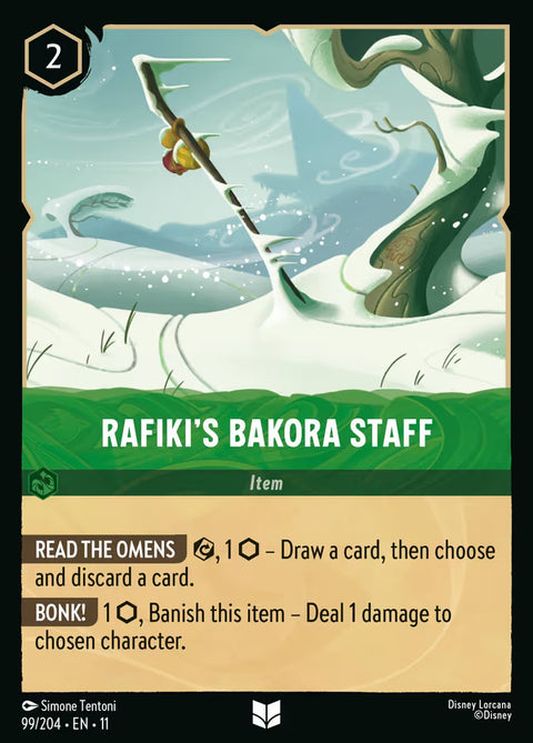 Rafiki's Bakora Staff - 99 - Winterspell