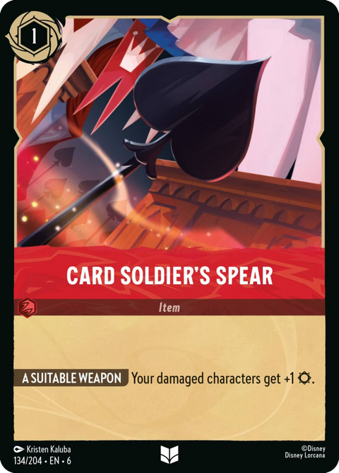 Card Soldier's Spear - 134 - Azurite Sea