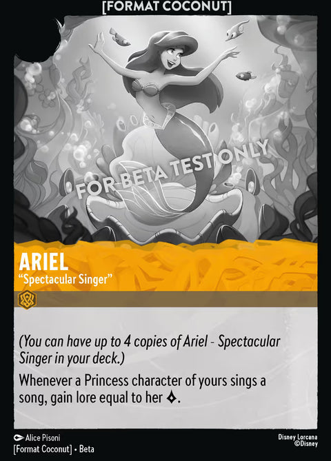 Ariel - "Spectacular Singer" - 1 - Format Coconut