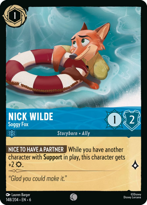 Nick Wilde - Soggy Fox - 148 - Azurite Sea