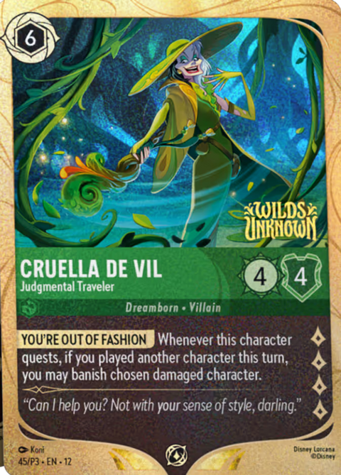 Cruella De Vil - Judgmental Traveler - 45 - Promo Set 3