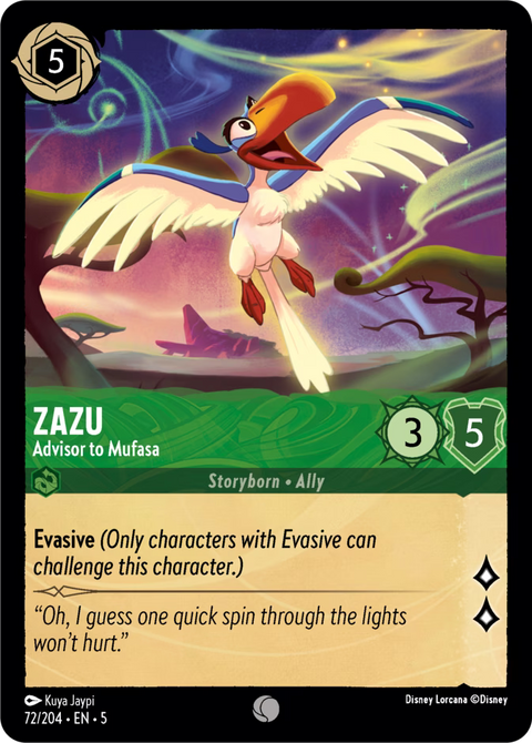 Zazu - Advisor to Mufasa - 72 - Shimmering Skies