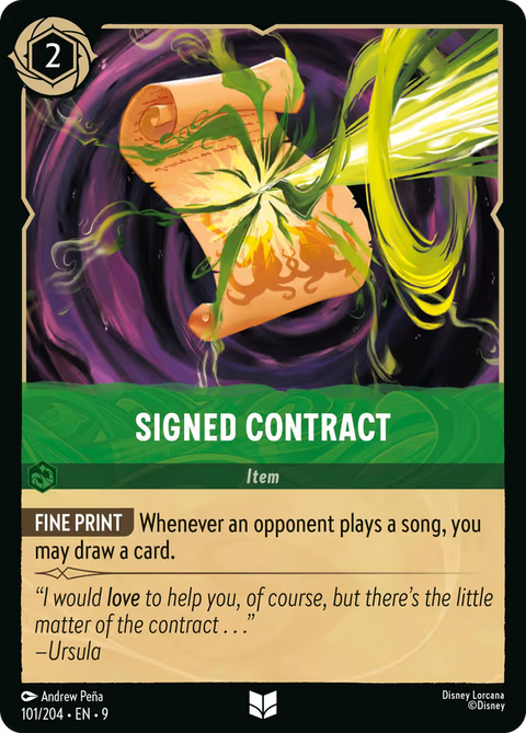 Signed Contract - 101 - Fabled