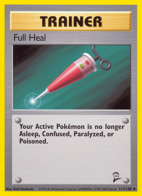 Full Heal 111 Base Set 2 Pokémon card