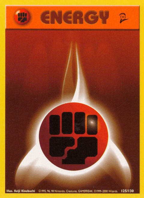 Fighting Energy 125 Base Set 2 Pokémon card