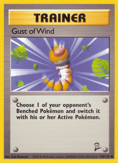 Gust of Wind 120 Base Set 2 Pokémon card