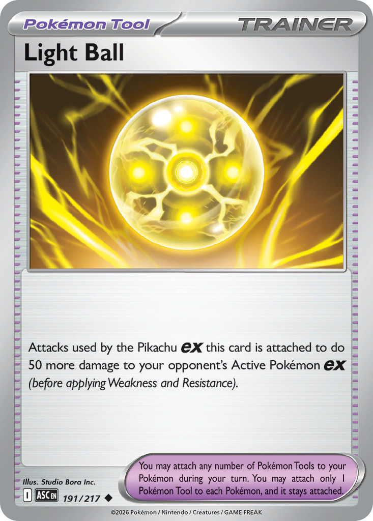 Light Ball 191 Ascended Heroes Pokémon card